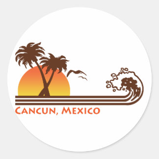 Adesivo Redondo Cancun México