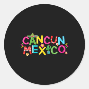 Adesivo Redondo Cancun México 1