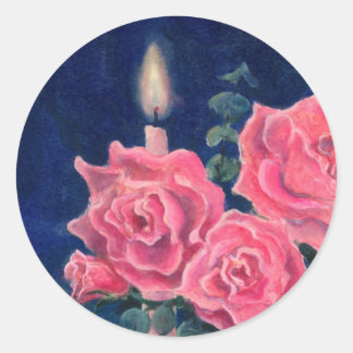 Adesivo Redondo CANDAR & ROSAS por SHARON SHARPE
