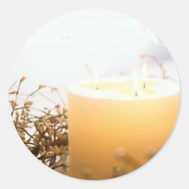 Adesivo Redondo Candle Sticker (Frente)