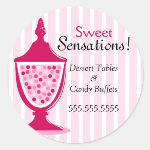 Adesivo Redondo Candy Buffet e Mesa Stickers
