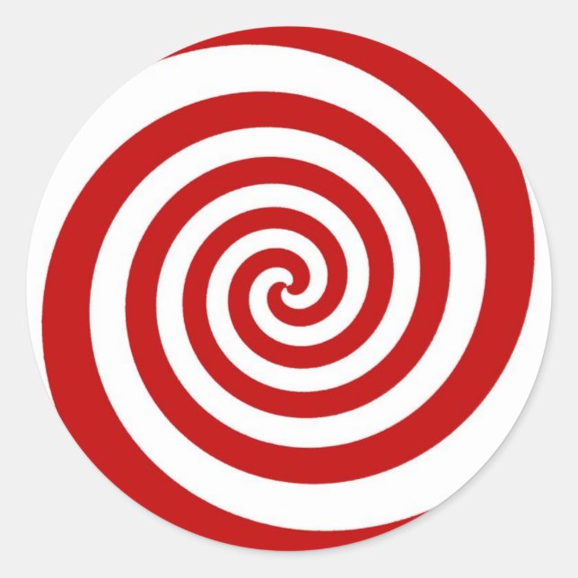 Adesivo Redondo Candy Cane (Frente)