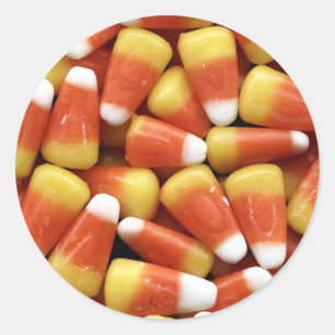 Adesivo Redondo Candy Corn Jumble
