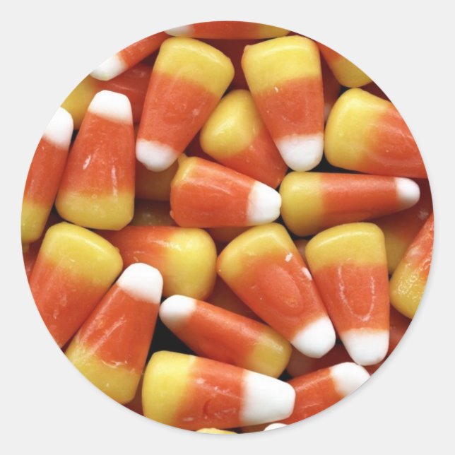 Adesivo Redondo Candy Corn Jumble (Frente)