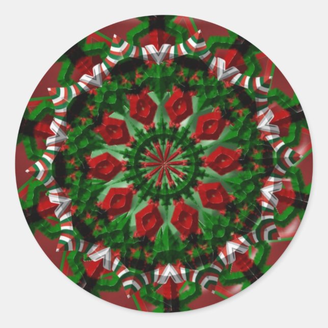 Adesivo Redondo Candy Wreath (Frente)