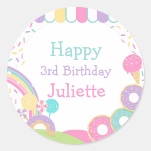 Adesivo Redondo Candyland