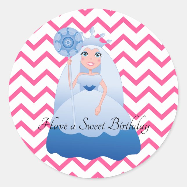 Adesivo Redondo Candyland Queen Frostine Sticker (Frente)