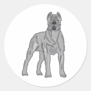 Adesivo Redondo Cane Corso