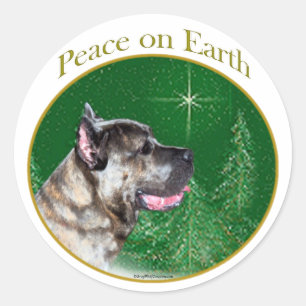 Adesivo Redondo Cane Corso Peace
