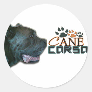 Adesivo Redondo Cane Corso Stickers(P)