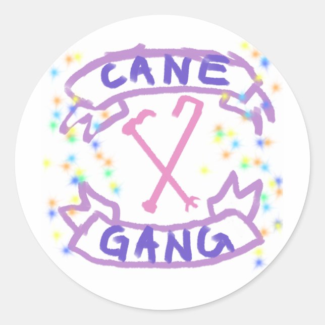 Adesivo Redondo Cane Gang Sticker (Frente)