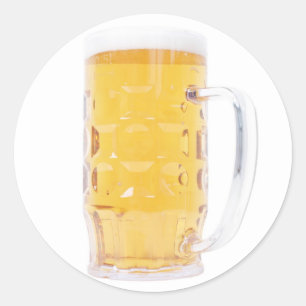 Adesivo Redondo Caneca de cerveja Bierkrug