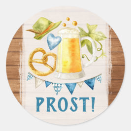 Adesivo Redondo Caneca de cerveja de Cerveja da Baviera russa do P