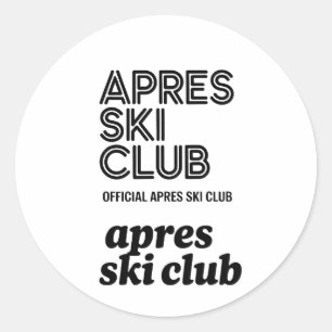 Adesivo Redondo Caneca do Apres Ski Club – Presente para Amantes d