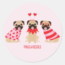 Canecas E Beijos Cães Pug Cute