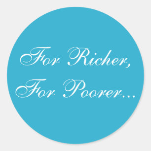 Adesivo Redondo Caneta de convite personalizado azul