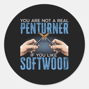 Adesivo Redondo Caneta girando Fazer de Caneta de trabalho de made