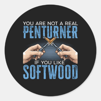 Adesivo Redondo Caneta girando Fazer de Caneta de trabalho de made