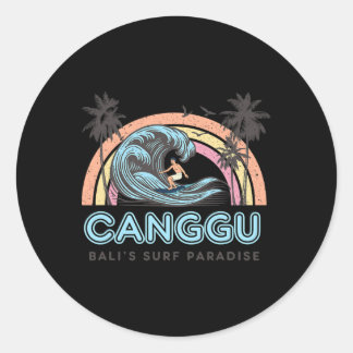 Adesivo Redondo Canguu - Li's Surf Paradise - Indonesia Surfing Fa