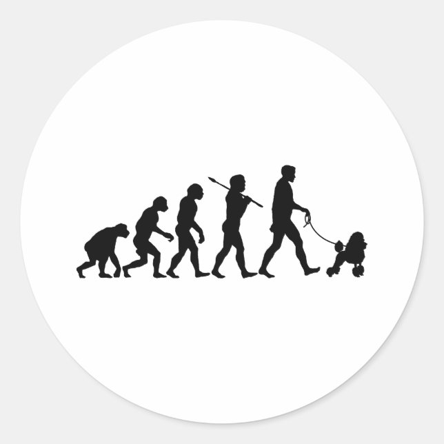 Adesivo Redondo Caniche (Frente)