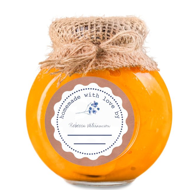 Adesivo Redondo Canning personalizada com emperramento | Homemada  (Criador carregado)