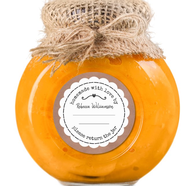 Adesivo Redondo Canning personalizada com emperramento | Homemada  (Criador carregado)