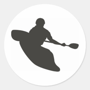 Adesivo Redondo Canoagem
