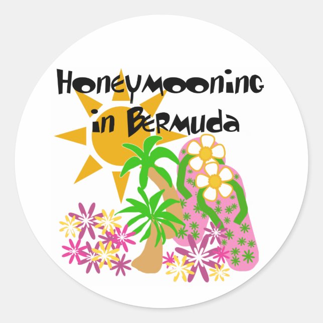 Adesivo Redondo Cansaço nas Bermudas (Frente)