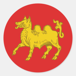 Adesivo Redondo Cantão de Attilium Populace Crachá