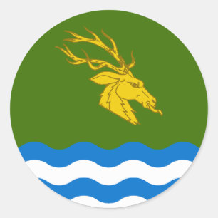 Adesivo Redondo Cantão de Buckston-on-Eno Populace Crachá