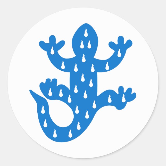 Adesivo Redondo Cantão de Porte de l'Eau Populace Crachá (Frente)