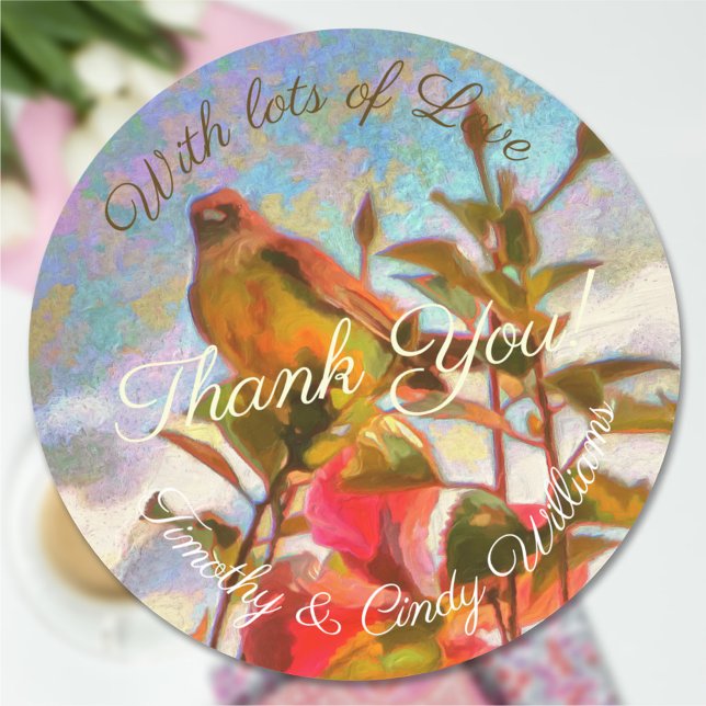 Adesivo Redondo Cantor do Poolside Obrigado 2338 (Criador carregado)