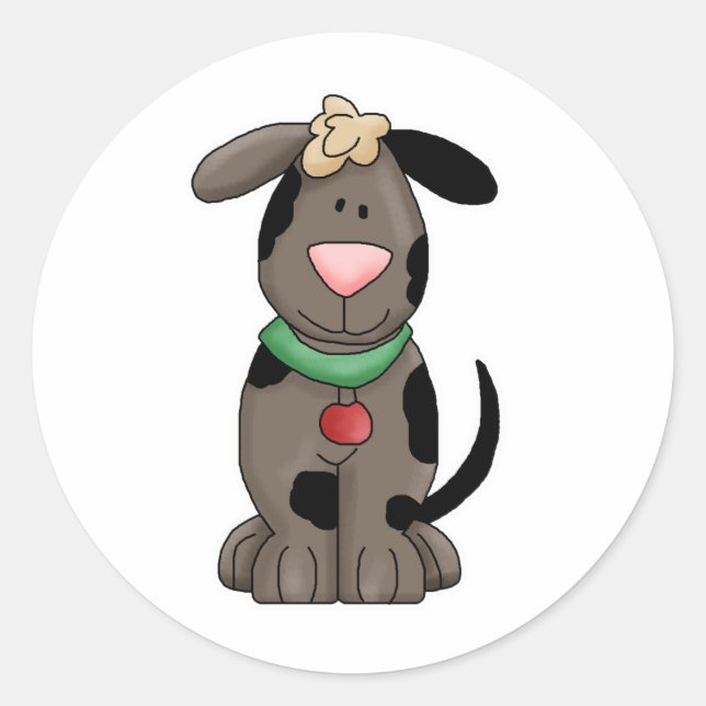 Adesivo Redondo cão (Frente)