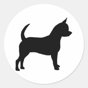 Adesivo Redondo Cão da chihuahua