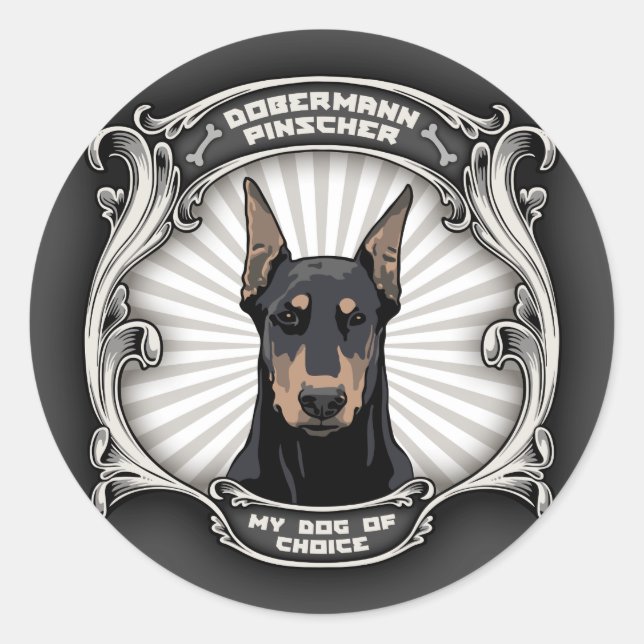 Adesivo Redondo Cão da Escolha (Frente)