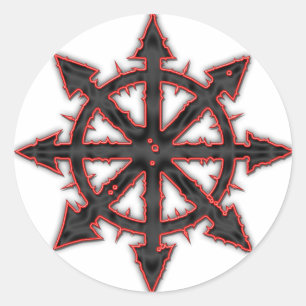 Adesivo Redondo Caos