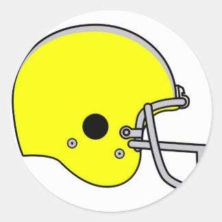 Adesivo Redondo capacete amarelo