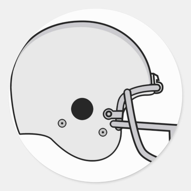 Adesivo Redondo capacete de futebol (Frente)