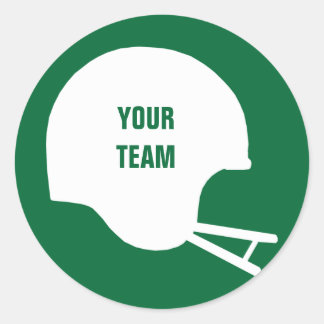Adesivo Redondo Capacete de Futebol da Equipe Fantasy