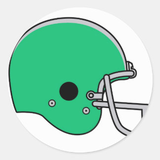 Adesivo Redondo Capacete de futebol verde