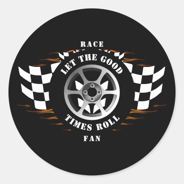 Adesivo Redondo Capacetes de bombardeio com carro desportivo (Frente)