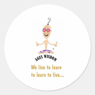 Adesivo Redondo capacitação de sabedoria