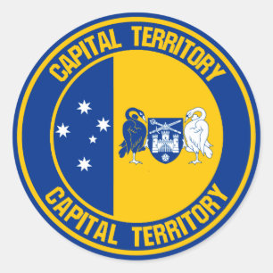 Adesivo Redondo Capital Território Redondo Emblem