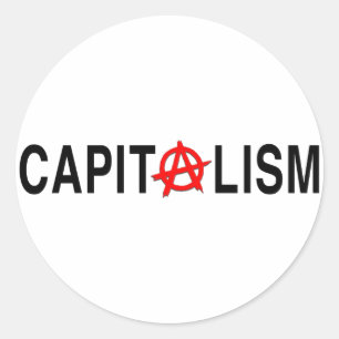 Adesivo Redondo Capitalismo Anarcho
