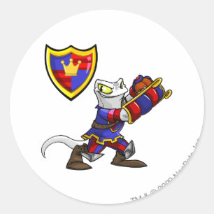 Adesivo Redondo Capitão 1 da equipe de Meridell