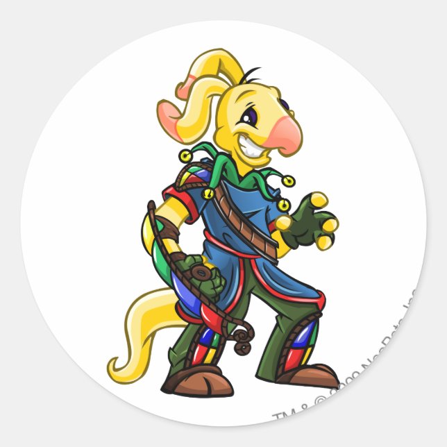 Adesivo Redondo Capitão 2 da Equipe da Ilha Roo (Frente)