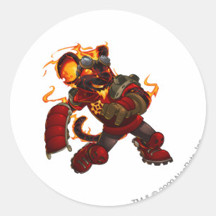 Adesivo Redondo Capitão 2 da equipe de Moltara