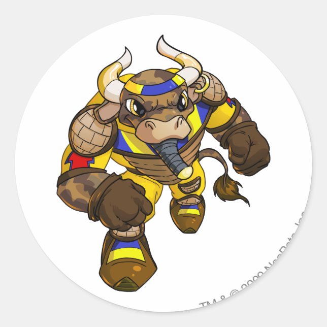 Adesivo Redondo Capitão 2 da Equipe do Deserto Perdido (Frente)