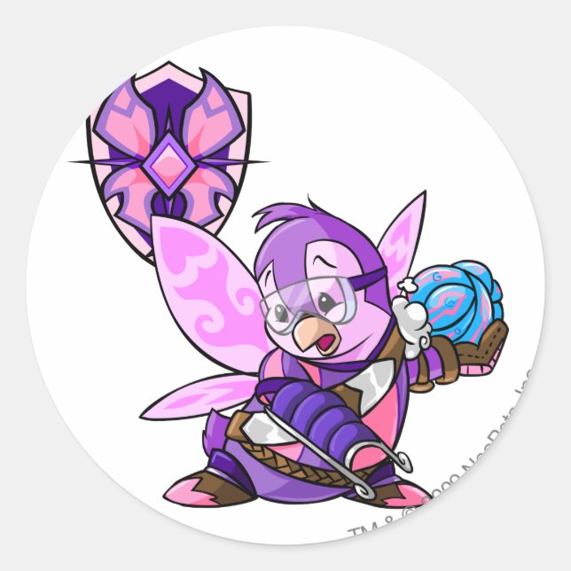 Adesivo Redondo Capitão da Equipe Faerieland 1 (Frente)