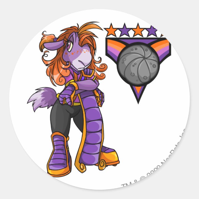 Adesivo Redondo Capitão da Equipe Kreludor 1 (Frente)